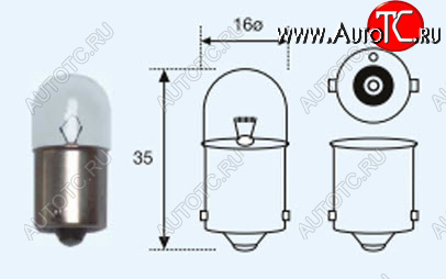 52 р. R10W (T16 24V-10W  BA15s) ЛАМПА УПАКОВКА (10 шт) BLICK BODYPARTS lpr1000-981-t  с доставкой в г. Майкоп