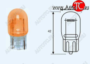 329 р. T20 (T20 12V-21W  W3x16d) ЛАМПА УПАКОВКА (10 шт) BLICK ЖЕЛТ BODYPARTS lpt2000-981y-t  с доставкой в г. Майкоп