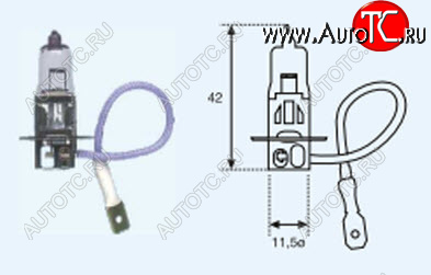 16 р. H3 (24V-70W  PK22S) ЛАМПА УПАКОВКА (1 шт) BLICK BODYPARTS lp0h300-981-o  с доставкой в г. Майкоп