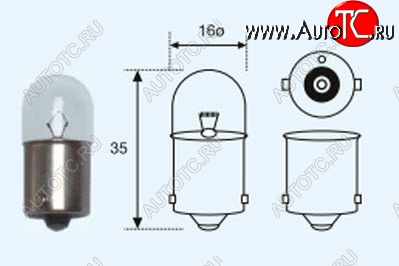 65 р. R5W (T16 24V-5W  BA15s) ЛАМПА УПАКОВКА (10 шт) BLICK BODYPARTS lpr0500-981-t  с доставкой в г. Майкоп