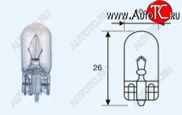 22 р. W3W (T10 24V-3W  W2.1x9.5d) ЛАМПА УПАКОВКА (10 шт) BLICK BODYPARTS lpw3w00-981-t  с доставкой в г. Майкоп