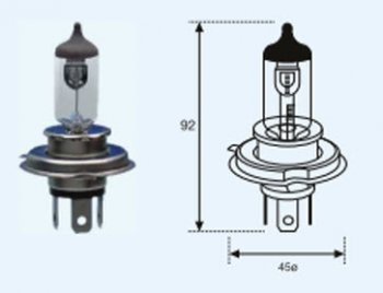 212 р. H4 (12V-60-55W  P43T Long Life) ЛАМПА УПАКОВКА (1 шт) SELUM BODYPARTS lp0h400-981-o  с доставкой в г. Майкоп. Увеличить фотографию 1