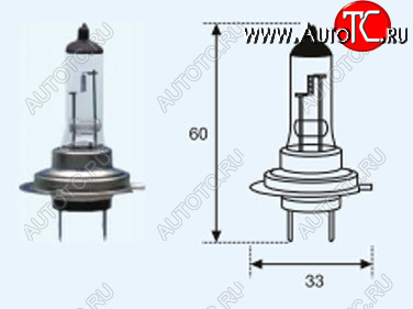 57 р. H7 (12V-55W  PX26D) ЛАМПА УПАКОВКА (1 шт) BLICK BODYPARTS lp0h700-980-o  с доставкой в г. Майкоп