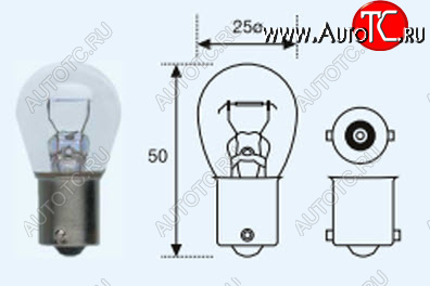 299 р. P21W (S25 12V-21W  BA15s) ЛАМПА УПАКОВКА (10 шт) BLICK BODYPARTS lp21w00-980-t  с доставкой в г. Майкоп