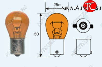 131 р. PY21W (S25 12V-21W  BA15s) ЛАМПА УПАКОВКА (10 шт) BLICK ЖЕЛТ BODYPARTS lpy2100-980y-t  с доставкой в г. Майкоп