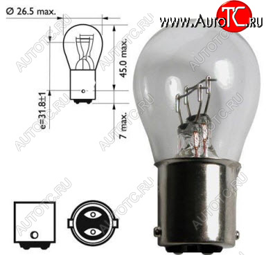 299 р. P215W (12V-215W  BA15d) ЛАМПА УПАКОВКА (10 шт) SELUM BODYPARTS lp21500-980-t  с доставкой в г. Майкоп