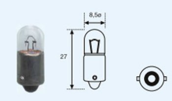 280 р. T4W (12V-4W  BA9s) ЛАМПА УПАКОВКА (10 шт) SELUM BODYPARTS lpt4w00-980-t  с доставкой в г. Майкоп. Увеличить фотографию 1