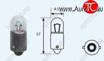 280 р. T4W (12V-4W  BA9s) ЛАМПА УПАКОВКА (10 шт) SELUM BODYPARTS lpt4w00-980-t  с доставкой в г. Майкоп