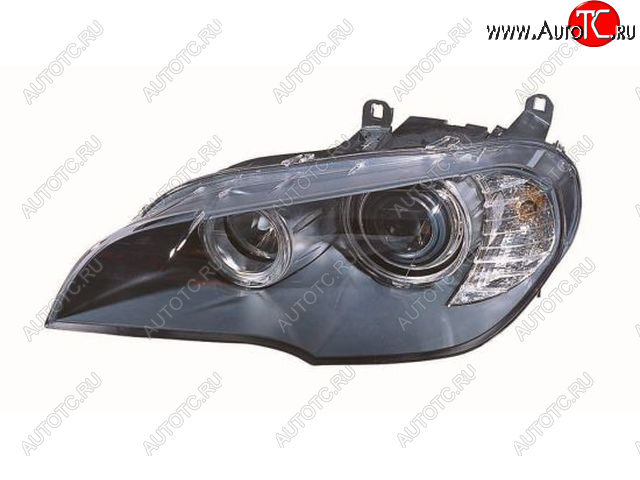 16 299 р. Левая фара (с электрокорректором, линзован) BodyParts BMW X5 E70 дорестайлинг (2006-2010)  с доставкой в г. Майкоп