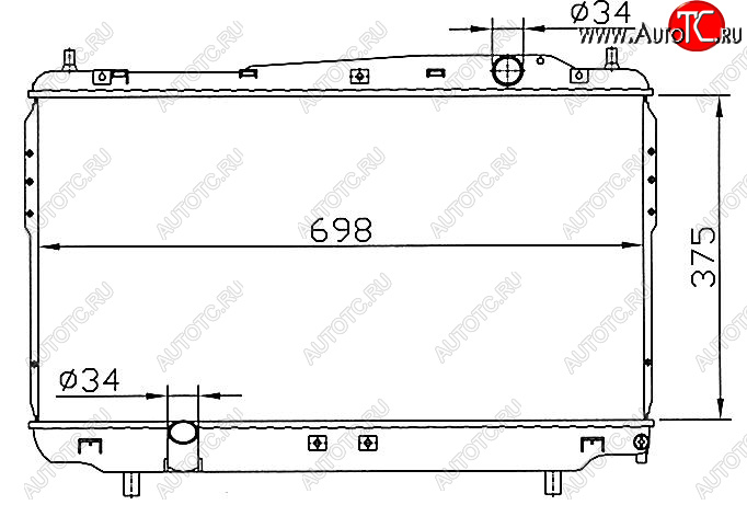 6 699 р. EPICA РАДИАТОР ОХЛАЖДЕН 1.8 2 2.5 MT BODYPARTS cvepi06-911  с доставкой в г. Майкоп