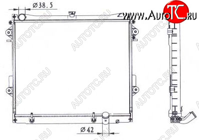 10 949 р. LANDCRUISER РАДИАТОР ОХЛАЖДЕН 4.7 AT BODYPARTS tylan08-910  с доставкой в г. Майкоп
