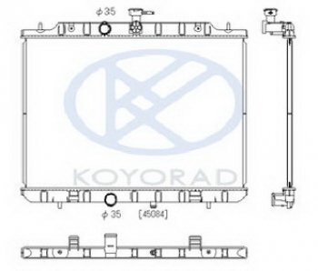 8 499 р. X-TRAIL РАДИАТОР ОХЛАЖДЕН 2 MT (KOYO) KOYORAD nnxtr07-913  с доставкой в г. Майкоп. Увеличить фотографию 1