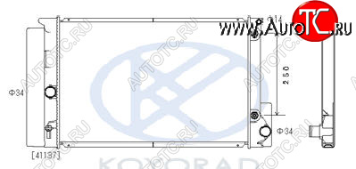 6 299 р. COROLLA {AURIS 06-} РАДИАТОР ОХЛАЖДЕН AT (бензин) (KOYO) KOYORAD tycrl06-912  с доставкой в г. Майкоп