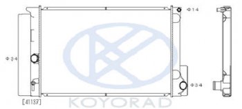 5 699 р. COROLLA {AURIS 06-} РАДИАТОР ОХЛАЖДЕН MT (бензин) (KOYO) KOYORAD tycrl06-911  с доставкой в г. Майкоп. Увеличить фотографию 1