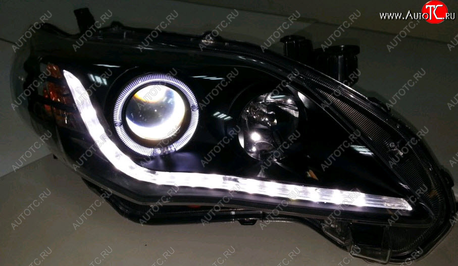 28 899 р. COROLLA ФАРА Л+П (КОМПЛЕКТ) (СЕДАН) ТЮНИНГ ЛИНЗОВАН (DEVIL EYES) С ДИОД СВЕТЯЩ ОБОДК +- ПКОРРЕКТОР ВНУТРИ ЧЕРН EAGLE EYES tycrl10-007b-n  с доставкой в г. Майкоп