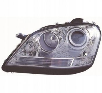 Левая фара (c электрокорректором) DEPO Mercedes-Benz ML class W164 дорестайлинг (2005-2008) (линзован)