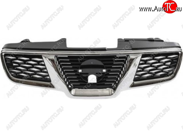 3 599 р. QASHQAI РЕШЕТКА РАДИАТОРА С ХРОМ МОЛДИНГ (Тайвань) СЕРЕБРИСТ GORDON nnqas07-100s  с доставкой в г. Майкоп