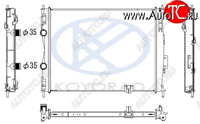 8 749 р. QASHQAI РАДИАТОР ОХЛАЖДЕН 2 MT , вариатор (CVT) (KOYO) KOYORAD nnqas07-912  с доставкой в г. Майкоп