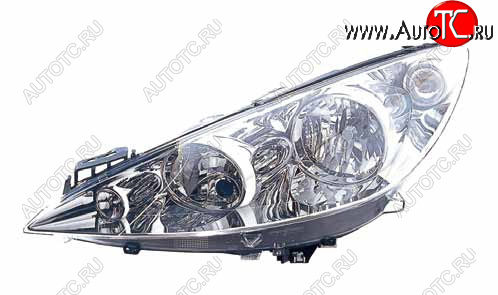 13 699 р. Левая фара (c электрокорректором) DEPO Peugeot 308 T7 хэтчбек 5 дв. дорестайлинг (2007-2011)  с доставкой в г. Майкоп