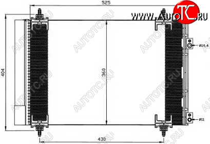 5 199 р. 307 (308 07-CT C4 04-) КОНДЕНСАТОР КОНДИЦ (см.каталог) BODYPARTS pg30700-931  с доставкой в г. Майкоп