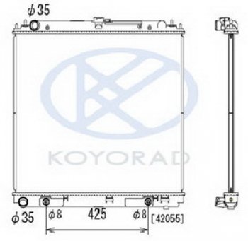 15 449 р. PATFINDER {NAVARA 06-} РАДИАТОР ОХЛАЖДЕН AT 2.5 (турбодизель) (KOYO) KOYORAD nnpaf05-911  с доставкой в г. Майкоп. Увеличить фотографию 1