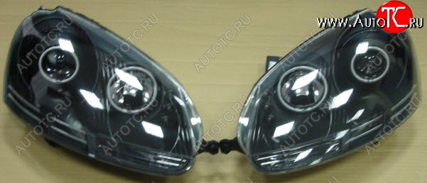29 399 р. GOLF {JETTA 05-10} ФАРА Л+П (КОМПЛЕКТ) ТЮНИНГ ЛИНЗОВАН С СВЕТЯЩ ОБОДК ДИОД С РЕГ.МОТОР (EAGLE EYES) ВНУТРИ ЧЕРН EAGLE EYES vwglf04-007b-n  с доставкой в г. Майкоп
