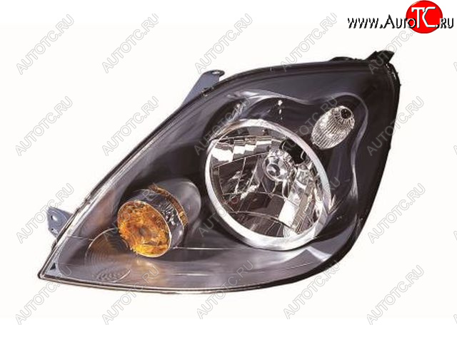 8 249 р. Левая фара (c электрокорректором) DEPO Ford Fiesta 5 хэтчбэк 5 дв. рестайлинг (2005-2008)  с доставкой в г. Майкоп