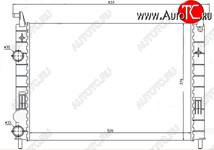 3 199 р. ALBEA (PALIO 98-) РАДИАТОР ОХЛАЖДЕН BODYPARTS ftalb05-910  с доставкой в г. Майкоп