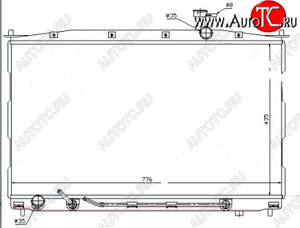 8 599 р. SANTA FE РАДИАТОР ОХЛАЖДЕН (бензин) (см.каталог) BODYPARTS hnsfe06-911  с доставкой в г. Майкоп