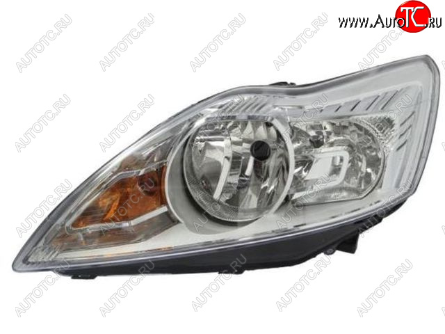 8 999 р. Левая фара (c электрокорректором) DEPO Ford Focus 2 седан рестайлинг (2007-2011)  с доставкой в г. Майкоп