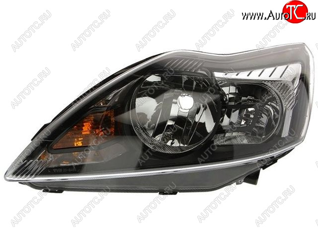 8 999 р. Левая фара (c электрокорректором) DEPO  Ford Focus  2 (2007-2011) седан рестайлинг  с доставкой в г. Майкоп