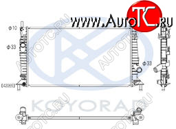 4 099 р. 3 {+ FD FOCUS 05-  C-MAX 03- VV S40 04-} РАДИАТОР ОХЛАЖДЕН 1.3 1.6 2 (KOYO) KOYORAD mzx0304-912  с доставкой в г. Майкоп