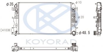11 349 р. SPRINTER {CRAFTER 06-} РАДИАТОР ОХЛАЖДЕН (см.каталог) MT (KOYO) KOYORAD mdspr06-913  с доставкой в г. Майкоп. Увеличить фотографию 1