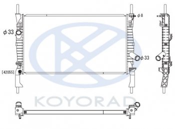 6 799 р. TRANSIT РАДИАТОР ОХЛАЖДЕН (KOYO) БЕЗ КОНДИЦ (см.каталог) KOYORAD fdtrt06-911  с доставкой в г. Майкоп. Увеличить фотографию 1