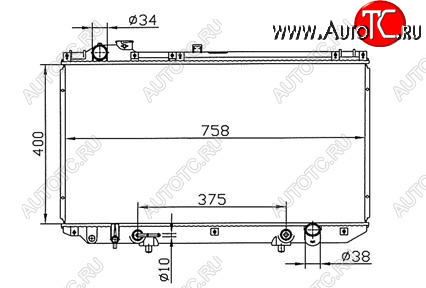 9 549 р. GS300 РАДИАТОР ОХЛАЖДЕН AT 3 BODYPARTS lx30098-911  с доставкой в г. Майкоп