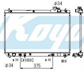 9 299 р. RX300 {TY Harier} РАДИАТОР ОХЛАЖДЕН AT 3 (KOYO) KOYORAD lxrx399-912  с доставкой в г. Майкоп. Увеличить фотографию 1