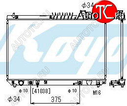 9 299 р. RX300 {TY Harier} РАДИАТОР ОХЛАЖДЕН AT 3 (KOYO) KOYORAD lxrx399-912  с доставкой в г. Майкоп