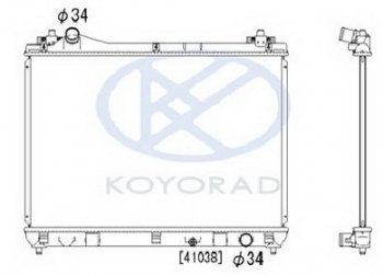 12 749 р. G.VITARA РАДИАТОР ОХЛАЖДЕН 1.6 MT (KOYO) KOYORAD szgvt06-912  с доставкой в г. Майкоп. Увеличить фотографию 1