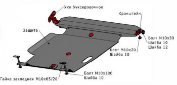 1 539 р. ALMERA CLASSIC (N16 00-SUNNY B15 98-BLUEBIRD SYLPHY 00-03) ЗАЩИТА ПОДДОНА ДВИГАТЕЛЯ , С КРЕПЛЕН , СТАЛЬН BODYPARTS nnalc06-9f0  с доставкой в г. Майкоп. Увеличить фотографию 1