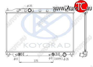 14 249 р. TEANA РАДИАТОР ОХЛАЖДЕН 2.3 , 3.5 AT (KOYO) KOYORAD nnten04-910  с доставкой в г. Майкоп
