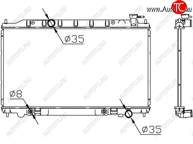 8 999 р. TEANA РАДИАТОР ОХЛАЖДЕН 2.3 , 3.5 AT BODYPARTS nnten04-911  с доставкой в г. Майкоп