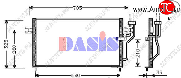6 549 р. LANCER (+COLT 92-MIRAGE 92- 1.5) КОНДЕНСАТОР КОНДИЦ BODYPARTS mblan92-930  с доставкой в г. Майкоп