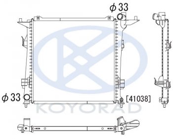 4 899 р. CEED РАДИАТОР ОХЛАЖДЕН 2 (дизель) (KOYO) KOYORAD kacee07-911  с доставкой в г. Майкоп. Увеличить фотографию 1