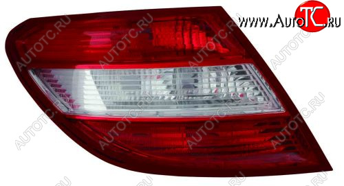 6 599 р. Левый фонарь DEPO Mercedes-Benz C-Class W204 дорестайлинг седан (2007-2011)  с доставкой в г. Майкоп