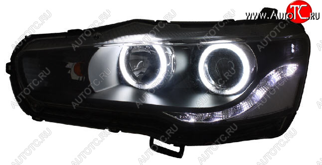 31 549 р. LANCER ФАРА Л+П (КОМПЛЕКТ) ТЮНИНГ ЛИНЗОВАН (DEVIL EYES) С СВЕТЯЩ ОБОДК БЕЗ КОРРЕКТОР (EAGLE EYES) ВНУТРИ ЧЕРН EAGLE EYES mblan07-002b-n  с доставкой в г. Майкоп