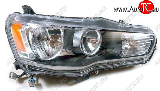 8 899 р. Правая фара (под корректор) DEPO  Mitsubishi Lancer  10 CY (2007-2010) седан дорестайлинг  с доставкой в г. Майкоп