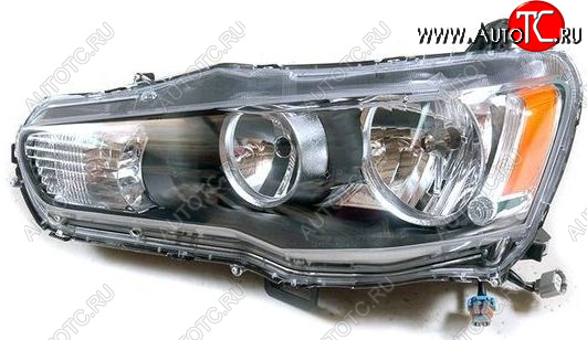 8 899 р. Левая фара (под корректор) DEPO  Mitsubishi Lancer  10 CY (2007-2010) седан дорестайлинг  с доставкой в г. Майкоп