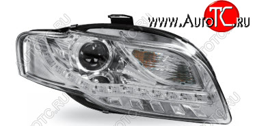 32 749 р. AUDI A4 ФАРА Л+П (КОМПЛЕКТ) ТЮНИНГ (DEVIL EYES) ЛИНЗОВАН С ДИОД УК.ПОВОР (JUNYAN) ВНУТРИ ХРОМ JUNYAN ai0a405-009h-n  с доставкой в г. Майкоп