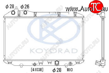 5 949 р. CIVIC {325x635 мм} РАДИАТОР ОХЛАЖДЕН (СЕДАН) (ХЭТЧБЭК) 1.4 MT (KOYO) KOYORAD hdcvc06-914  с доставкой в г. Майкоп
