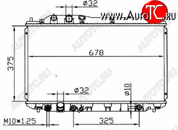 6 649 р. CIVIC (375x695 мм) РАДИАТОР ОХЛАЖДЕН (СЕДАН) (ХЭТЧБЭК) AT BODYPARTS hdcvc06-916  с доставкой в г. Майкоп